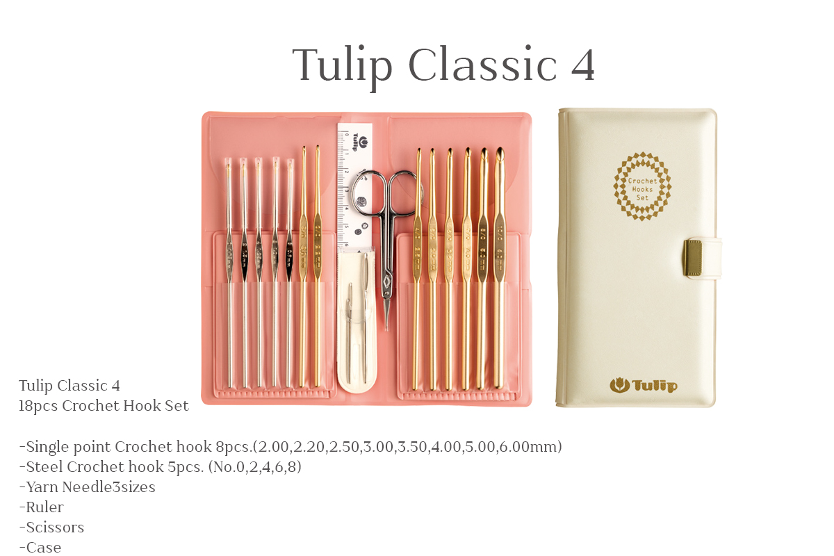 เข็มโครเชต์ Tulip Classic ของมีจำกัด Tulip มีชุดรวม13pcs มีชุดรวม15pcs มีชุดรวม18pcs