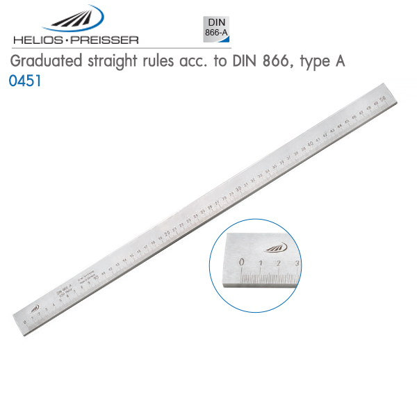 HELIOS-PREISSER,Graduated straight rules acc. to DIN 866, type A,0451