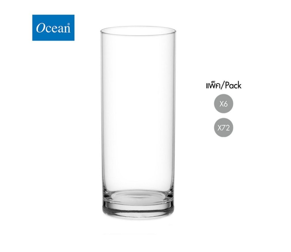 แก้วน้ำ FIN LINE HI BALL 355 ml (1B01213B) (แพ็คละ 6 ใบ)