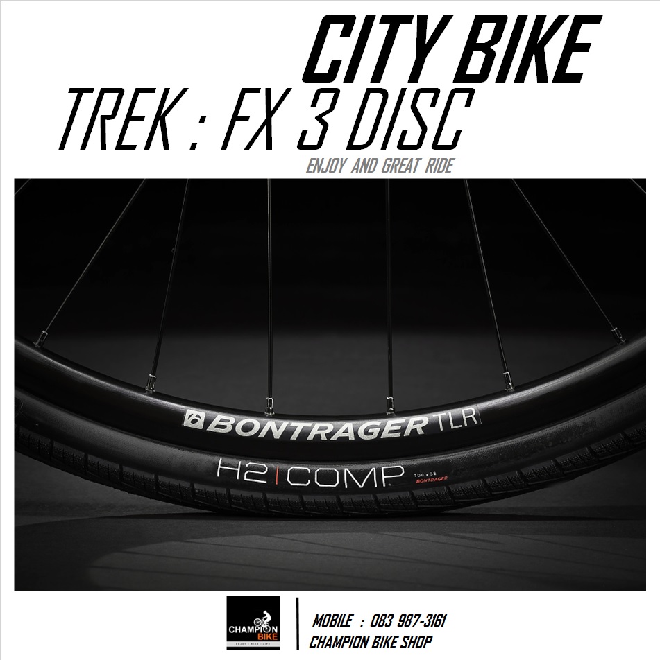 จักรยานซิตี้ไบค์ TREK : FX 3 DISC CITY BIKE - 2022 สีน้ำเงินเฟดดำ