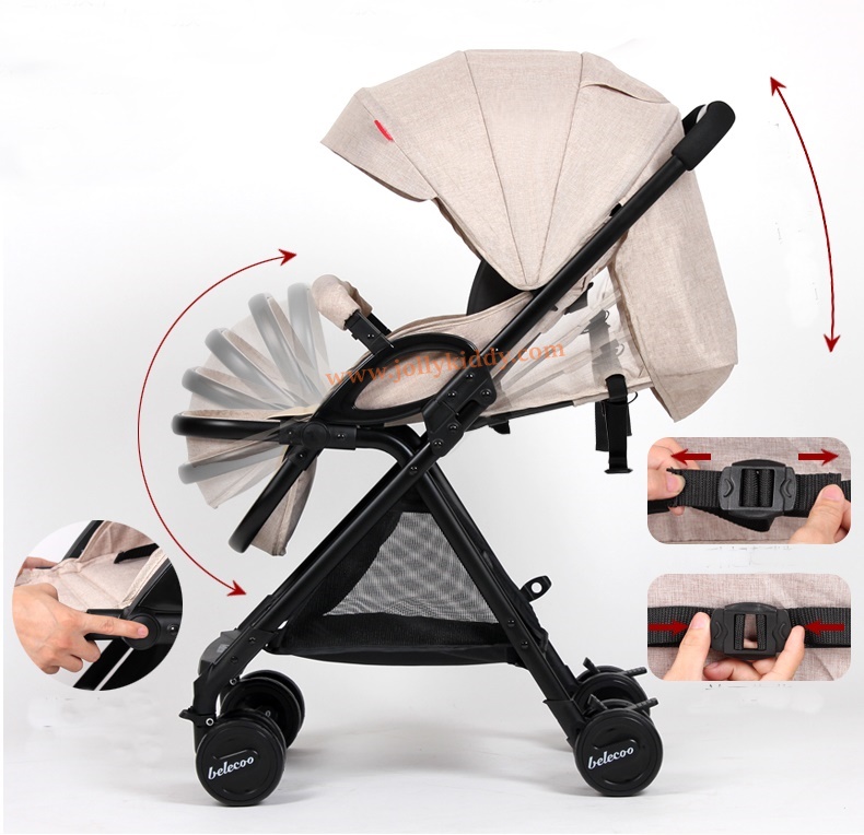 รถเข็นเด็ก Belecoo High Stand Premium gold matelic สีแดง CS10131