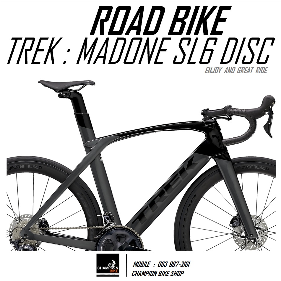 จักรยานเสือหมอบ TREK MADONE SL 6 DISC AERO ROAD BIKE - 2021 สีเทา-ดำ