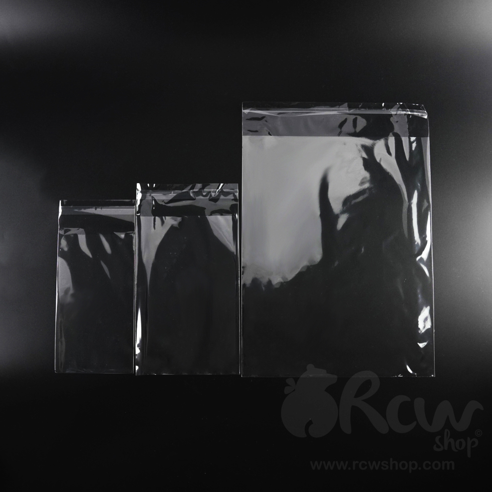 ถุงแก้วแถบกาว (ถุงแก้วฝากาว) 1กิโลกรัม