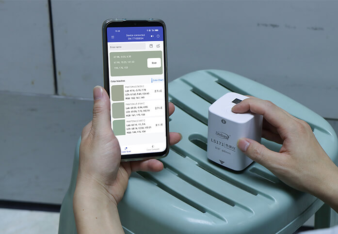Linshang LS171, Colorimeter for Coating Colorimeter Color Checker, LS171 D/8° D65 Light Source Bluetooth Mobile APP, Portable Digital Ceramic,เครื่องวัดเฉดสี,