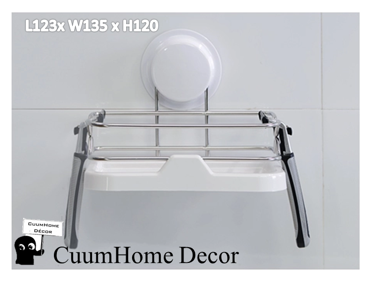 VR-04 ชั้นวางอุปกรณ์ ขนาดเล็กพร้อมรูระบาย ไม่ต้องเจาะผนัง