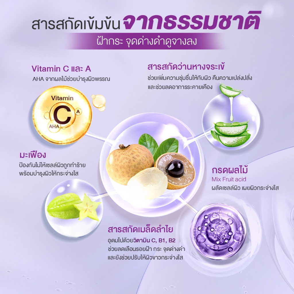(ยกกล่อง) Jula's Herb Longan Melasma Serum จุฬาเฮิร์บ เซรั่มทาฝ้าลำไย ฝ้า กระ ผิวเรียบเนียน (ยกกล่อง 8มล.x6ซอง)
