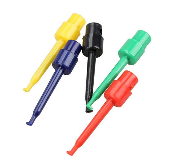 (RED) Large Size Hook Clip Test Probe for Electronic ( CLIP TEST J)