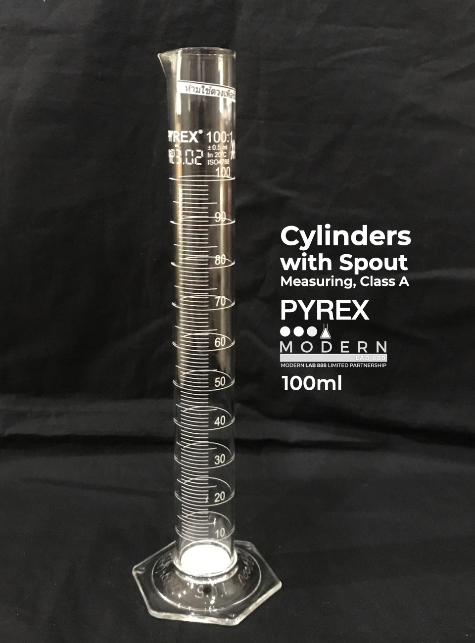 กระบอกตวง / Cylinders with Spout, Measuring, Class A, PYREX