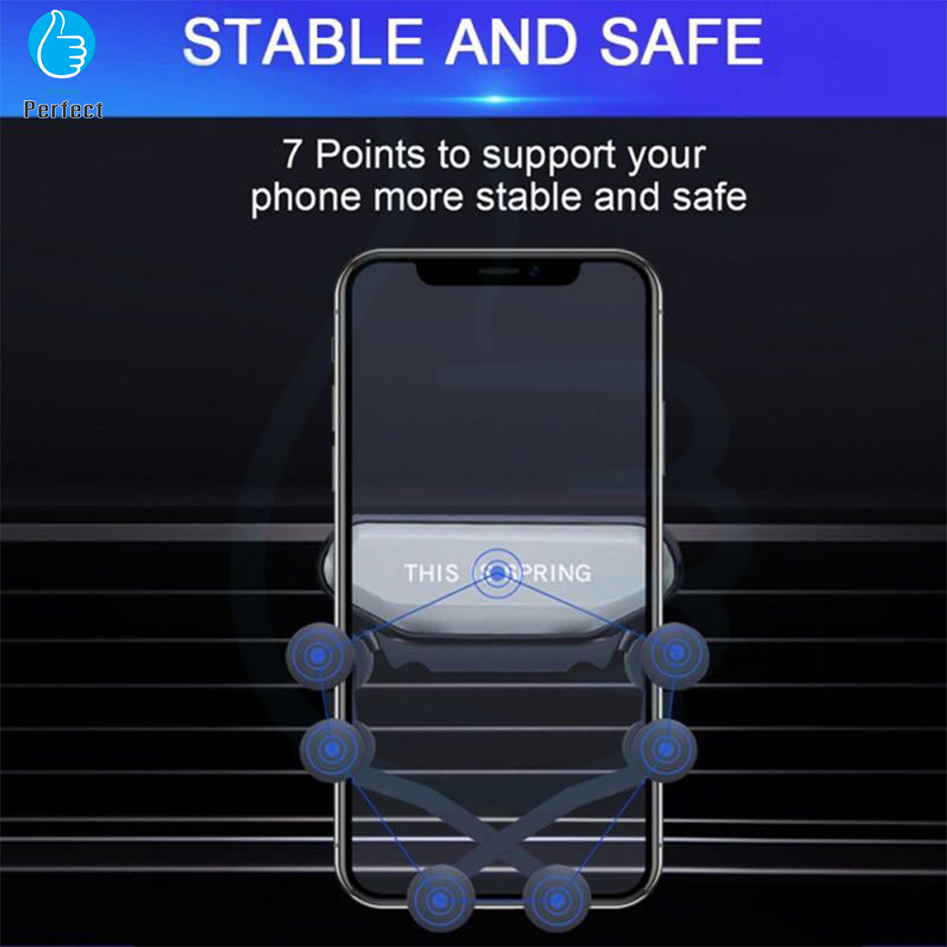 ที่ยึดโทรศัพท์มือถือช่องแอร์ในรถยนต์ ที่หนีบโทรศัพท์ในรถยนต์ GPS ตัวจับมือถือ ขาจับโทรศัพท์ ที่วางโทรศัพท์ Car Phone Holder รุ่น JQ00016