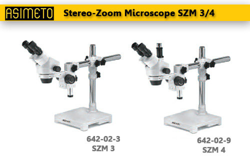 ASIMETO,P194,Stereo-Zoom Microscope SZM 3-4,642-02-9