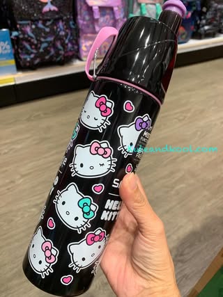 กระติกน้ำ สเปรย์ สแตนเลส Smiggle splitz stainless water bottle- Kitty