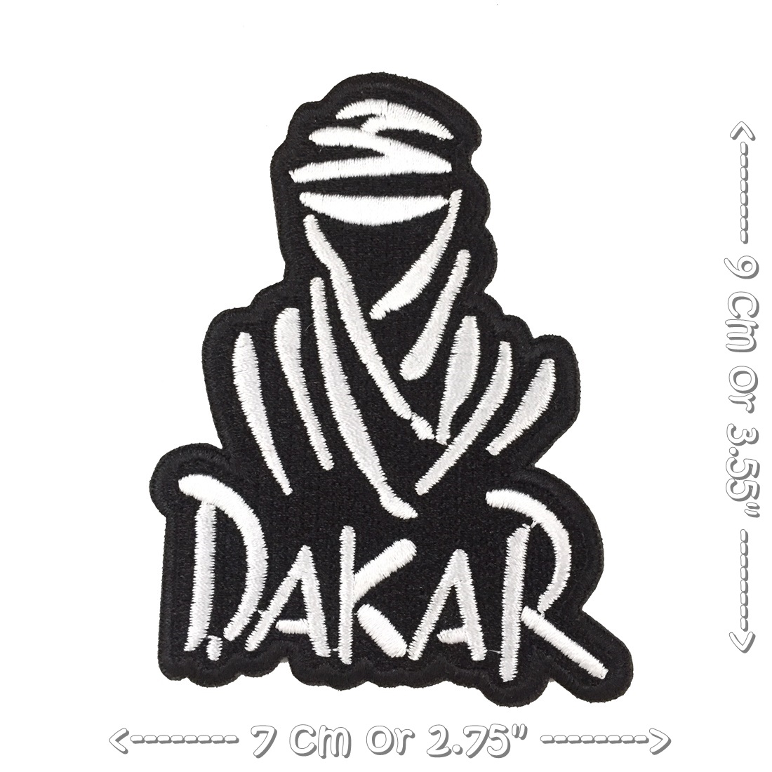 Dakar ตัวรีดติดเสื้อ อาร์มรีด อาร์มปัก ตกแต่งเสื้อผ้า หมวก กระเป๋า แจ๊คเก็ตยีนส์ Racing Embroidered Iron on Patch