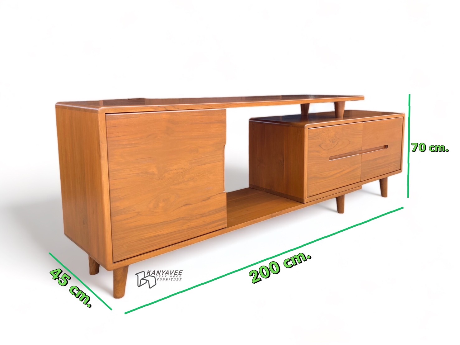 ตู้ทีวีโมเดิร์นไม้สัก