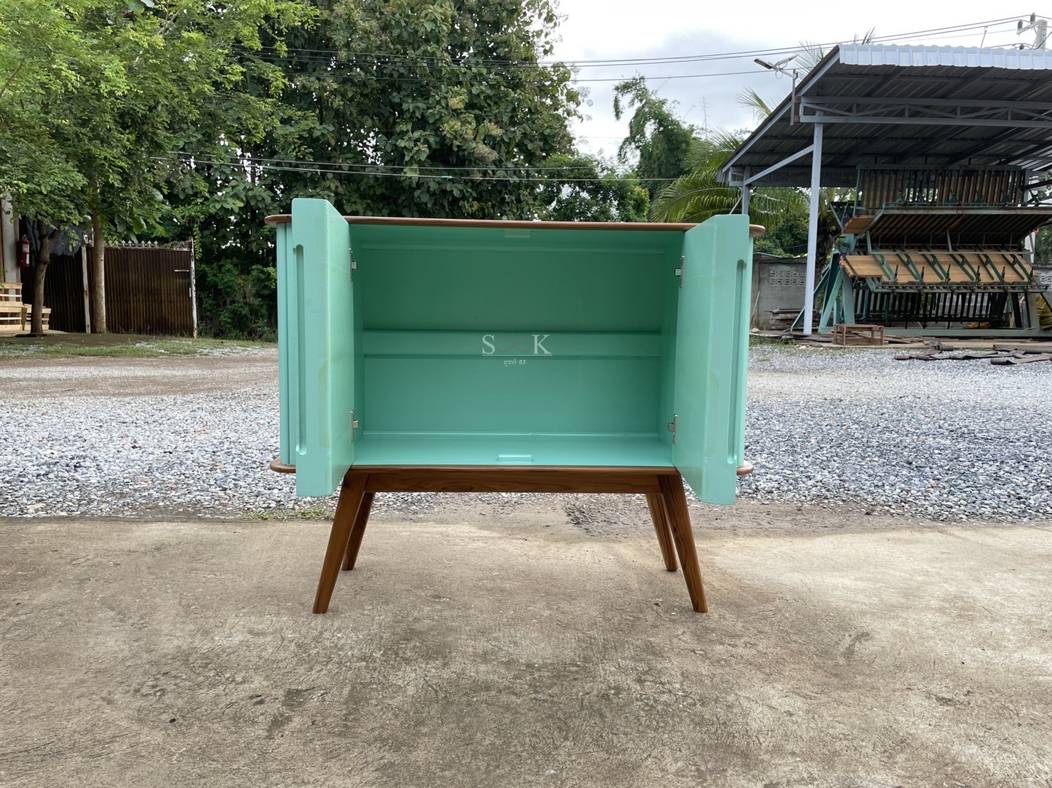 ตู้มินิมอลซี่ลอน (สีสัก)