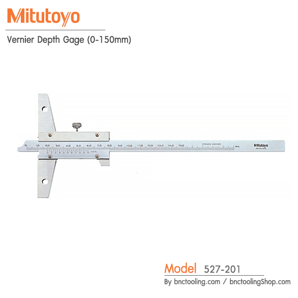 Mitutoyo,Vernier Depth Gage (0-150mm),527-201
