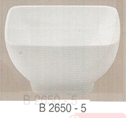 ชามสี่เหลี่ยมเมลามีน 5 นิ้ว Flowerware สีขาว (ใบละ) (ฺB2650-5)