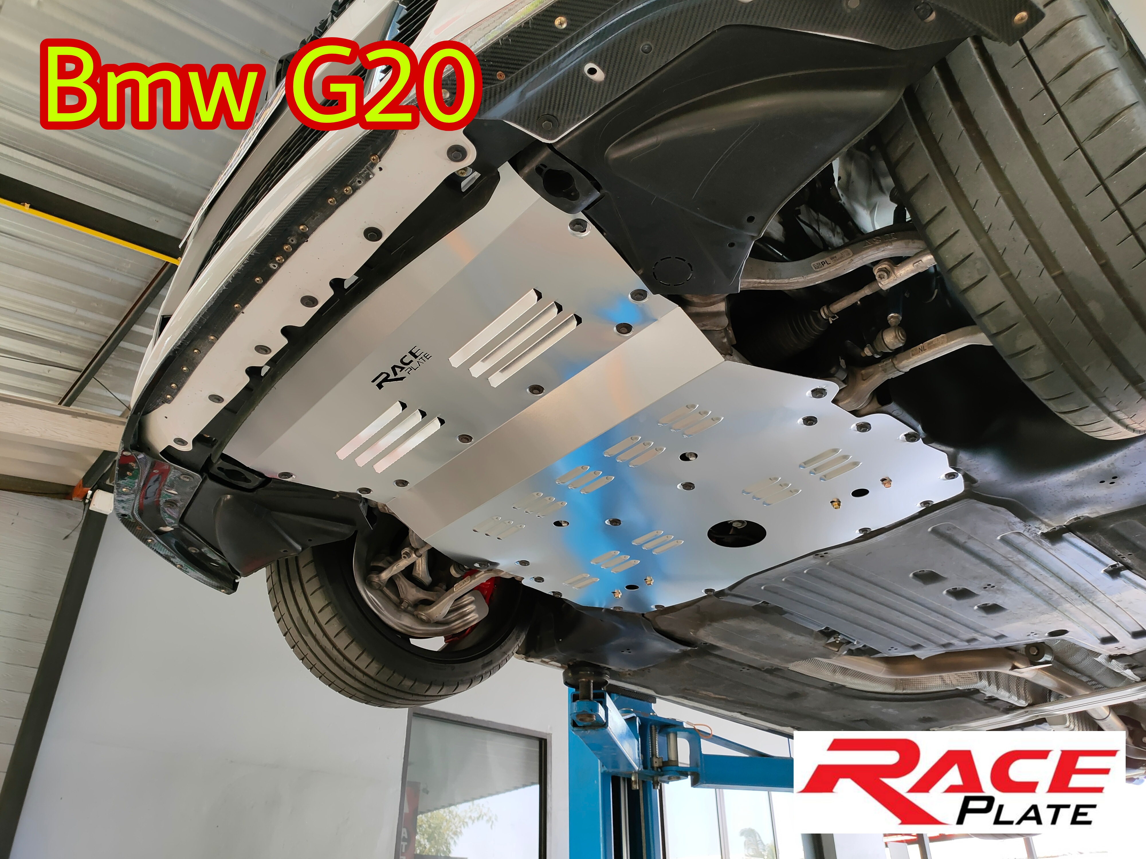 แผ่นปิดใต้ห้องเครื่องอลูมิเนียม BMW G20 Raceplate_Undertray