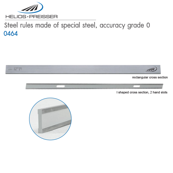 HELIOS-PREISSER,Steel rules made of special steel, accuracy grade 0,0464