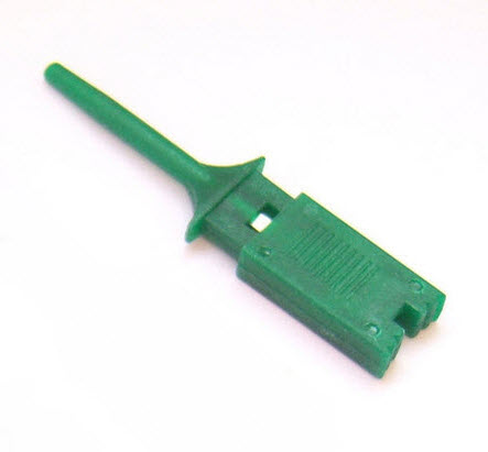 Test Clip Mini Grabber SMD IC Hook Probe Jumper (ฺGREEN)