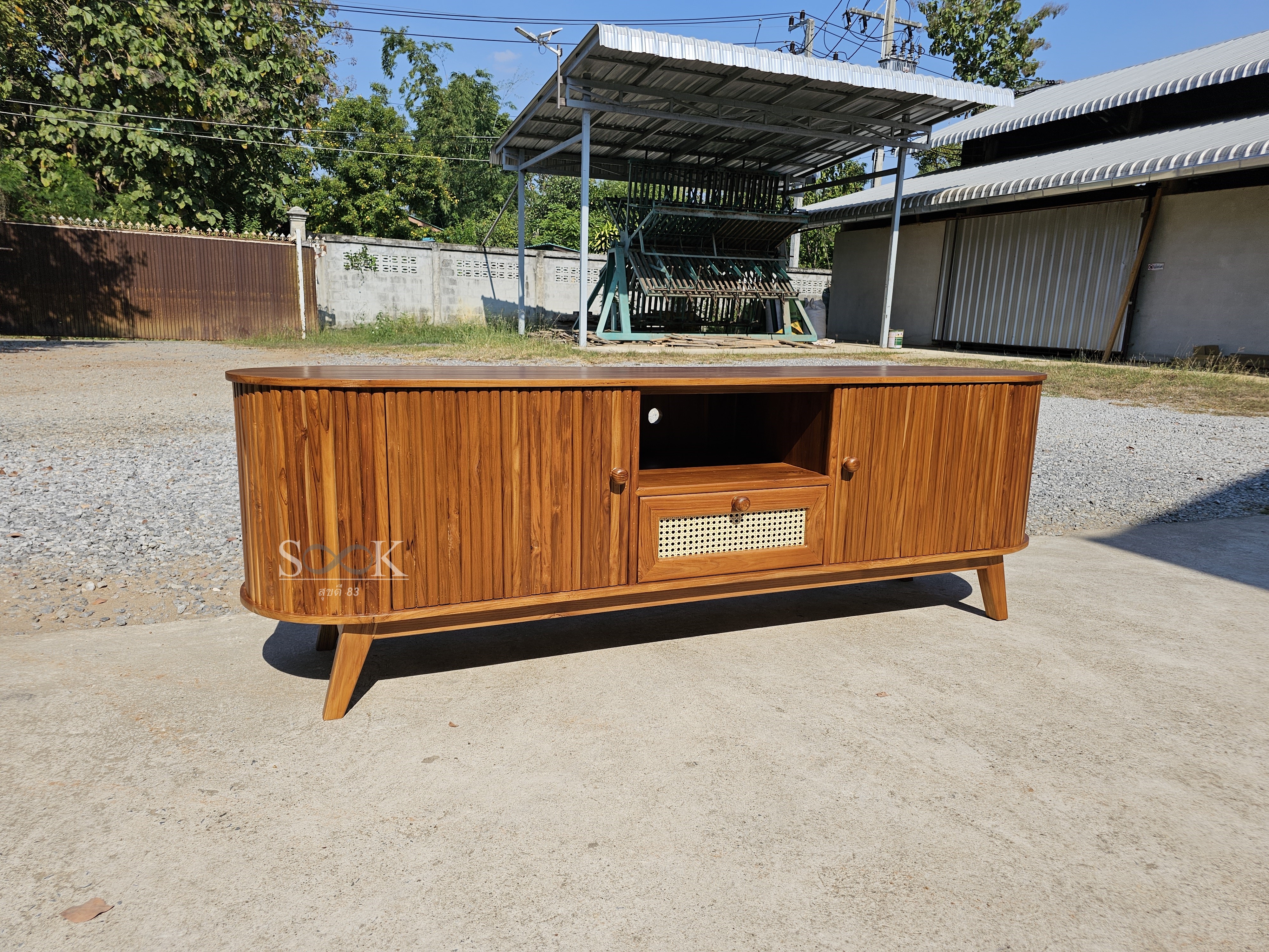 ไซด์บอร์ดซี่ลอนลิ้นชักหวาย