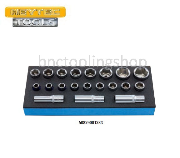 ชุดลูกบ๊อกพร้อมถาด 20ชิ้น, Socket Set 20pcs,HEYTEC,50829001283