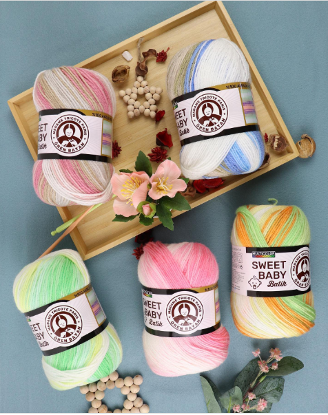 Sweet baby batik ไหมเหลือบขนาด 100 กรัม made in eu