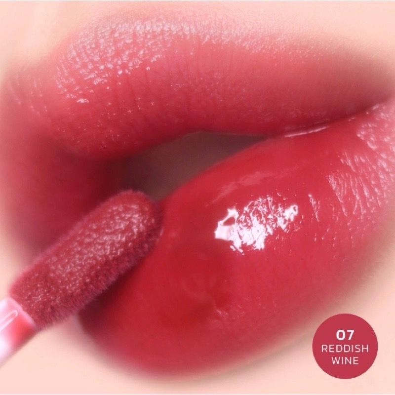Sasi x BT21 Shining Star Glassy Tint 3g. #07 Reddish Wine ลิปทินท์ ศศิ ชายนิ่ง สตาร์ กลาสซี่ ทินท์ ลิปศศิ ลิปทินท์เนื้อกึ่งกลอส ฉ่ำวาว ขนาด 3 กรัม สี 07 Reddish Wine