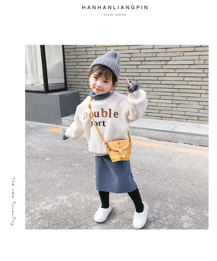 GS06/🧸พร้อมส่ง🧸ชุดเด็กผู้หญิง เดรสกันหนาว2ชิ้น เสื้อ+กระโปรง