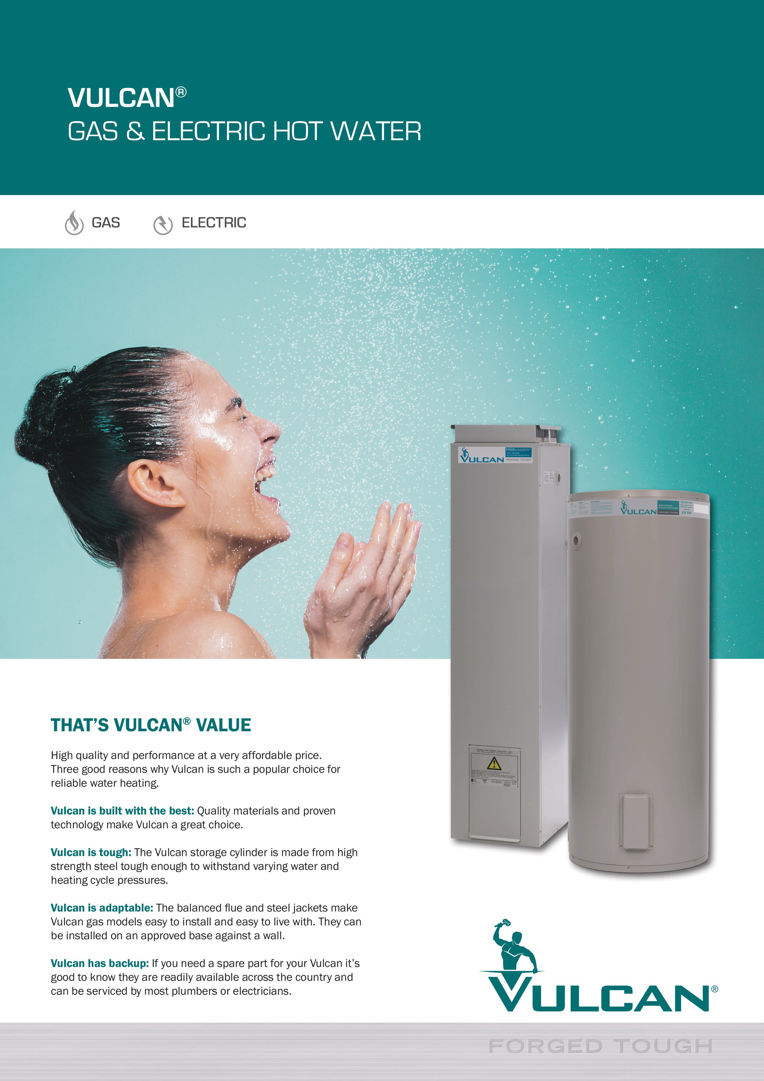 เครื่องทำน้ำร้อน Vulcan 250L