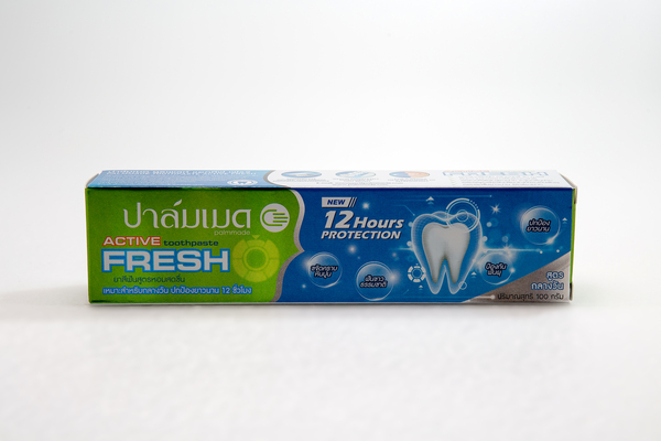 ยาสีฟันปาล์มเมด แอคทีฟ เฟรช (สูตรกลางวัน) 3 ชิ้น