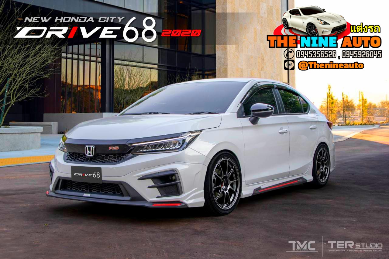 ชุดแต่ง City 4 ประตู 2020 แบบ Drive68 ชุด 5 ชิ้น(มีสปอยเลอร์)