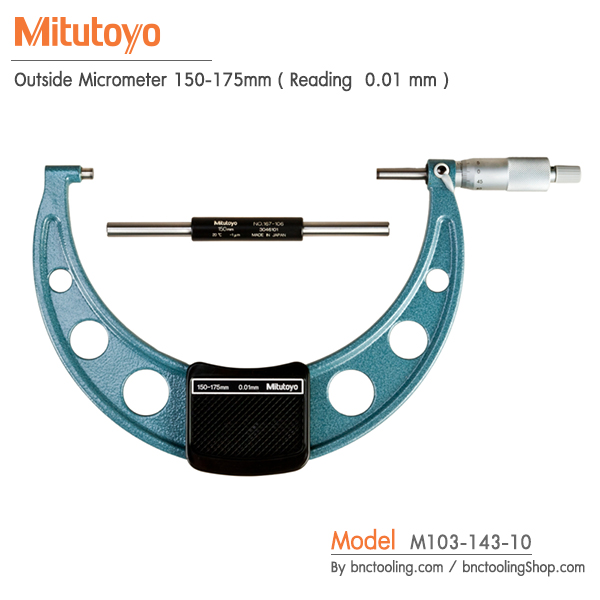 Mitutoyo,Outside Micrometer 150-175mm ( Reading 0.01 mm ),M103-143-10