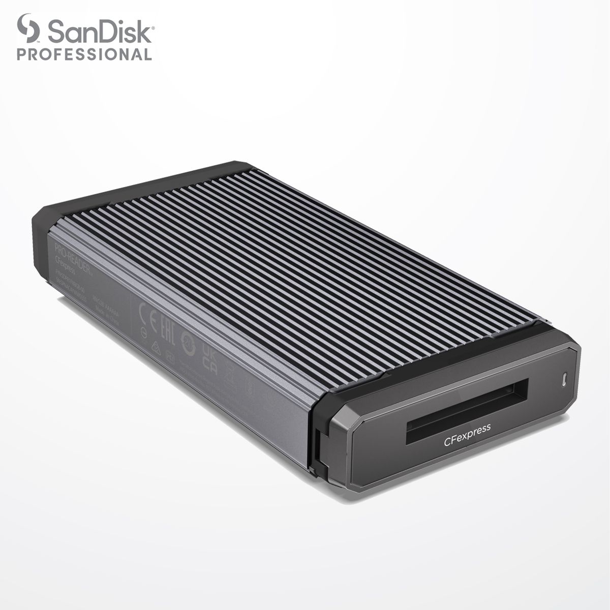 SanDisk Professional PRO-READER CFexpress - High Performance Card Reader for CFexpress Type B Cards, USB-C, 3.2 Gen 2 - SDPR1F8-0000-GBAND