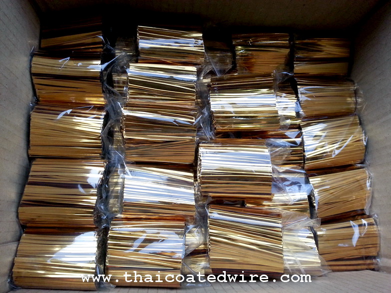 ลวดมัดปากถุง แบบเงา ขนาด 6cm x 1,000pcs
