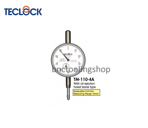 ไดอัลเกจความละเอียด 0.01มิล-Dial Indicator Graduation 0.01mm,TECLOCK,TM-110-4A