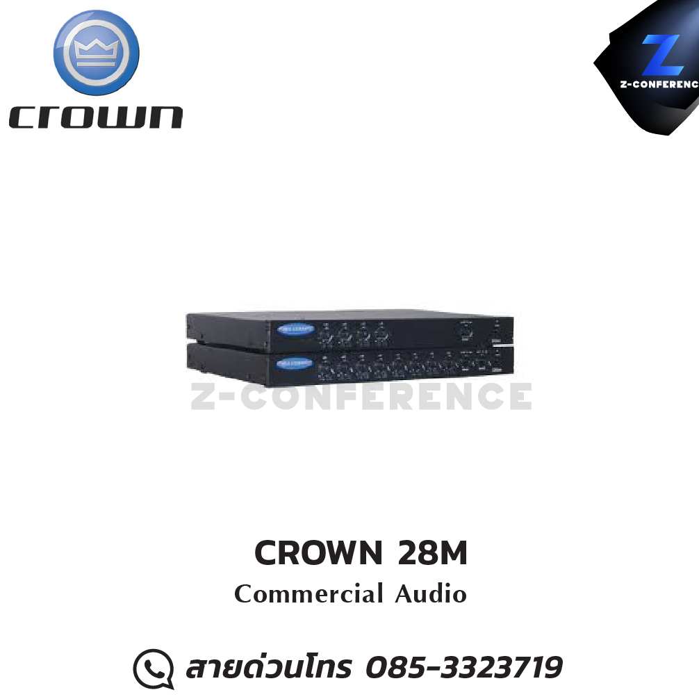 CROWN 28M MIXER Power Amplifier มิกเซอร์ , mixer , มิกเครื่องเสียง , มิกเซอร์ดิจิตอล , มิ๊กดิจิตอล , แอมป์ , amplifier, power amp, power amplifier