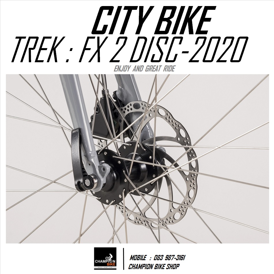 จักรยานซิตี้ไบค์ TREK : FX 2 DISC CITY BIKE - 2020 สีเทา-เขียว