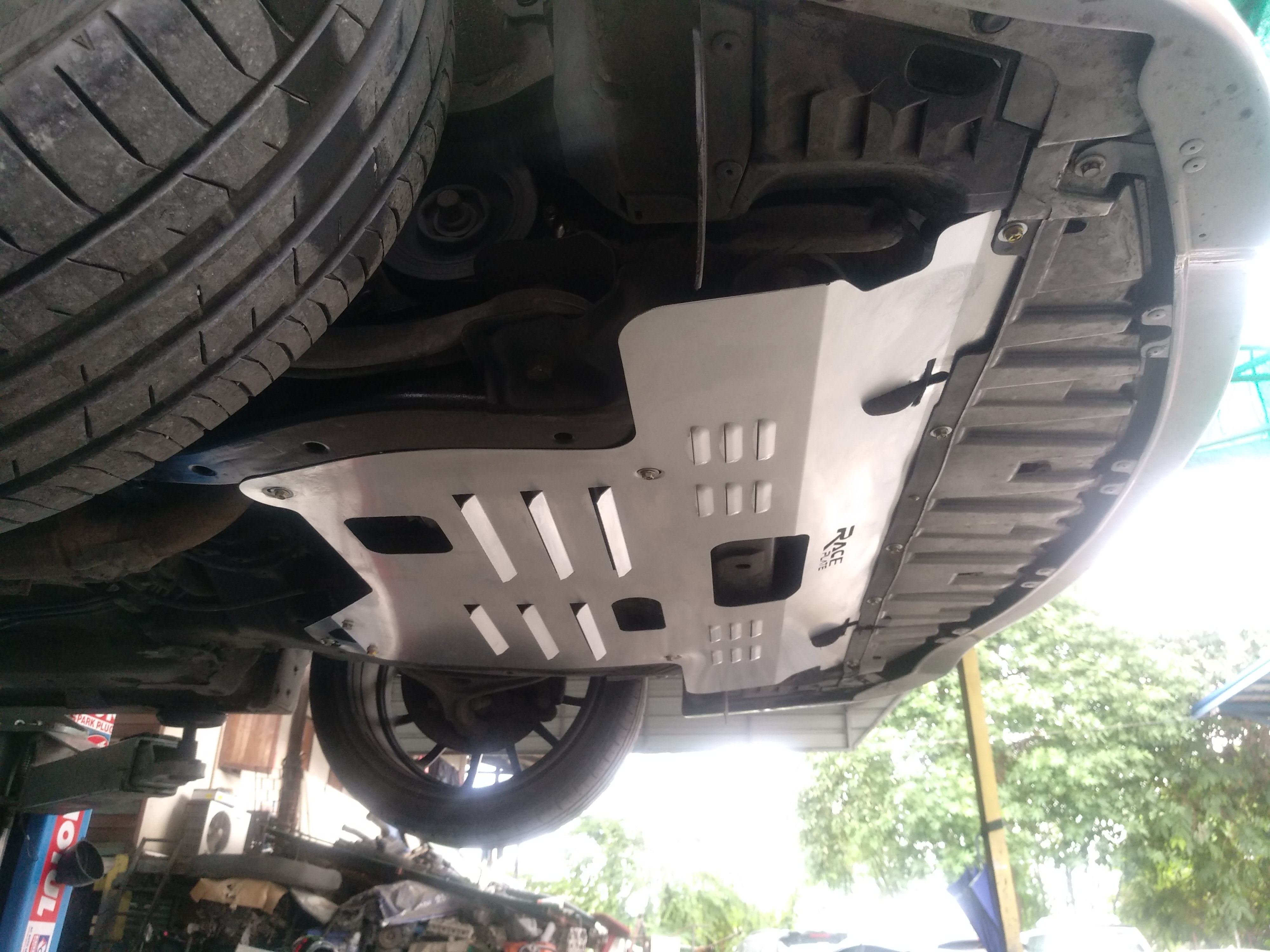 แผ่นปิดใต้ห้องเครื่องอลูมิเนียม Honda Accord Euro R Cl7 Raceplate_Undertray