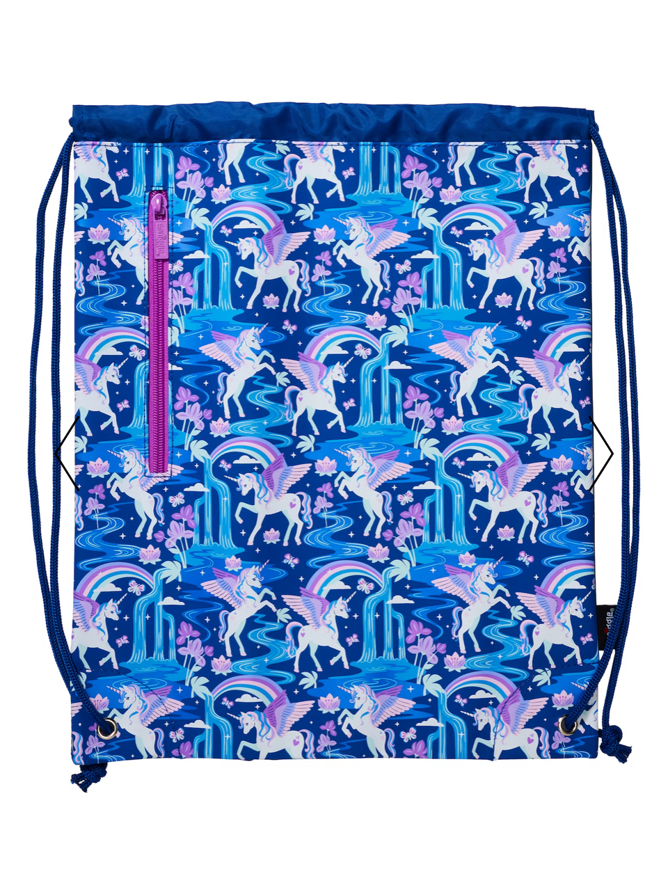 เป้รูด กันน้ำ Smiggle Drawstring Bag - Away- น้ำเงิน