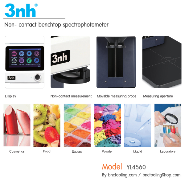3nh,Non- contact benchtop spectrophotometer, YL4560, Non- contact benchtop spectrophotometer YL 4560,