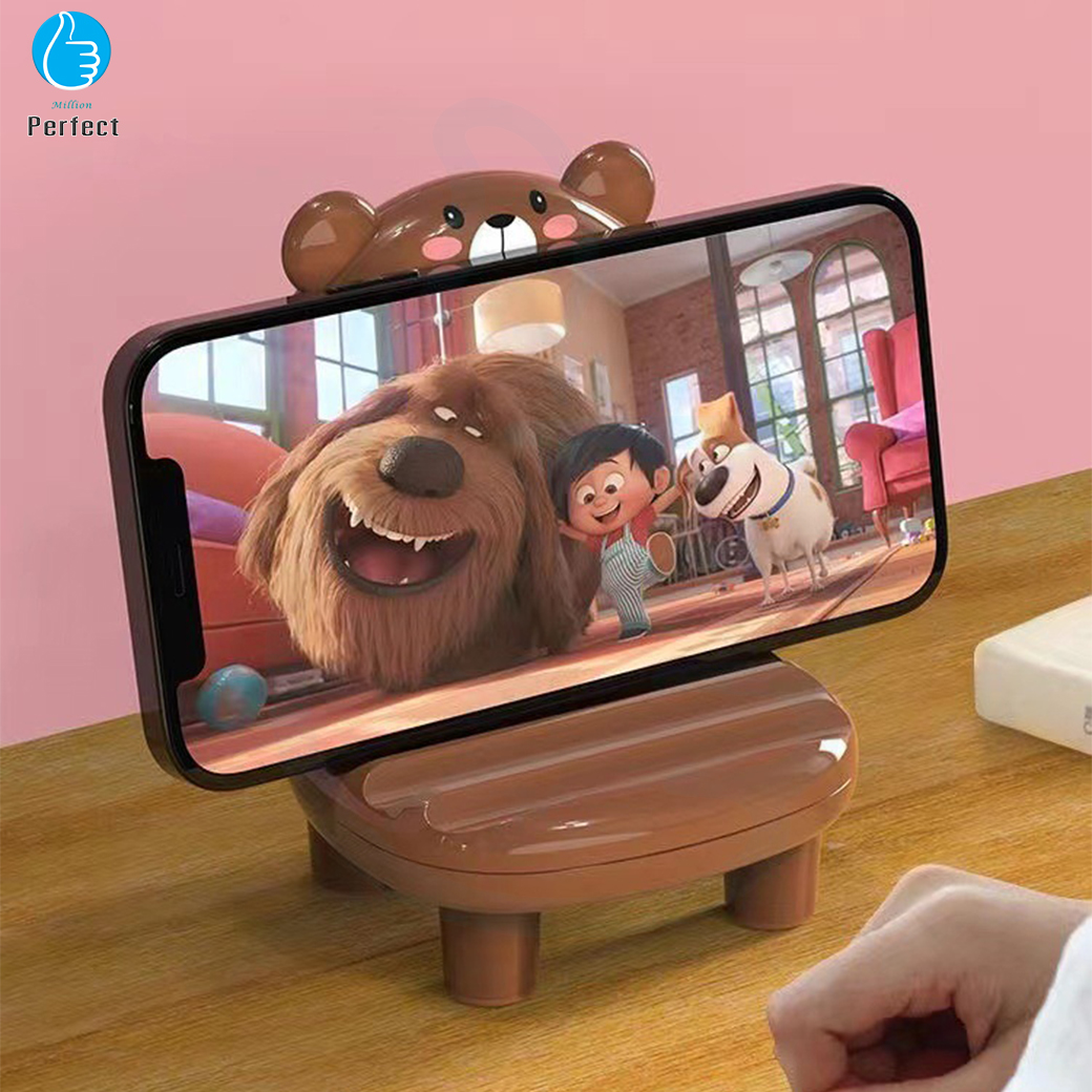 ที่วางโทรศัพท์ตั้งโต๊ะ ที่ตั้งโทรศัพท์ ที่ตั้งโทรศัพท์น่ารักๆ รูปร่างเก้าอี้ รูปร่างสัตว์ ที่วางโทรศัพท์น่ารัก พร้อมกระจก รุ่น CCT7