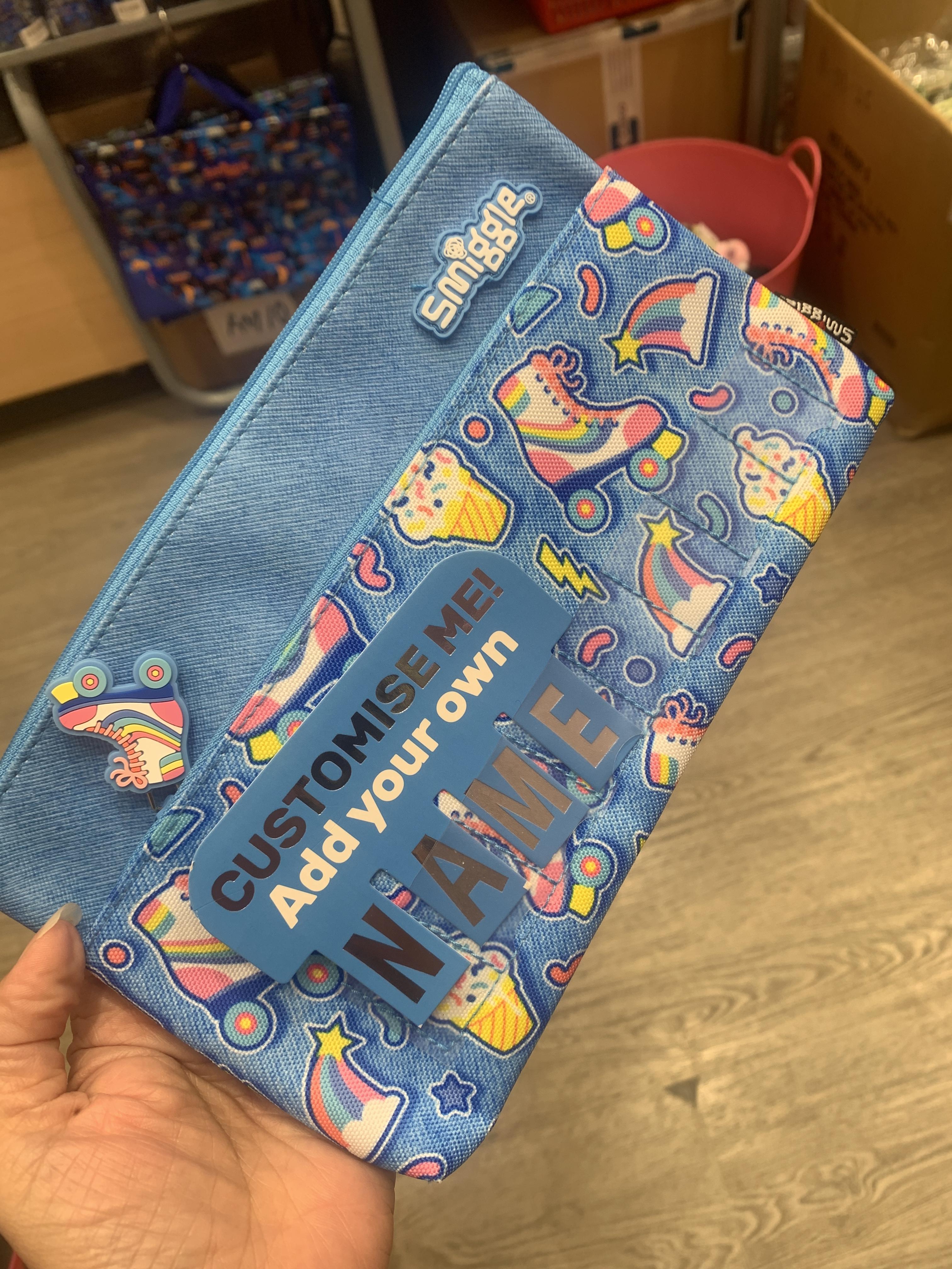 กระเป๋าดินสอ 2 ซิปมีช่องใส่ชื่อ Smiggle id allround pencilcase- สเก็ค