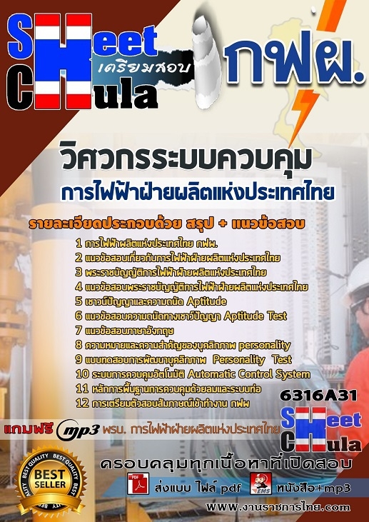 เเนวข้อสอบวิศวกรระบบควบคุม การไฟฟ้าฝ่ายผลิตแห่งประเทศไทย (กฟผ) 2563