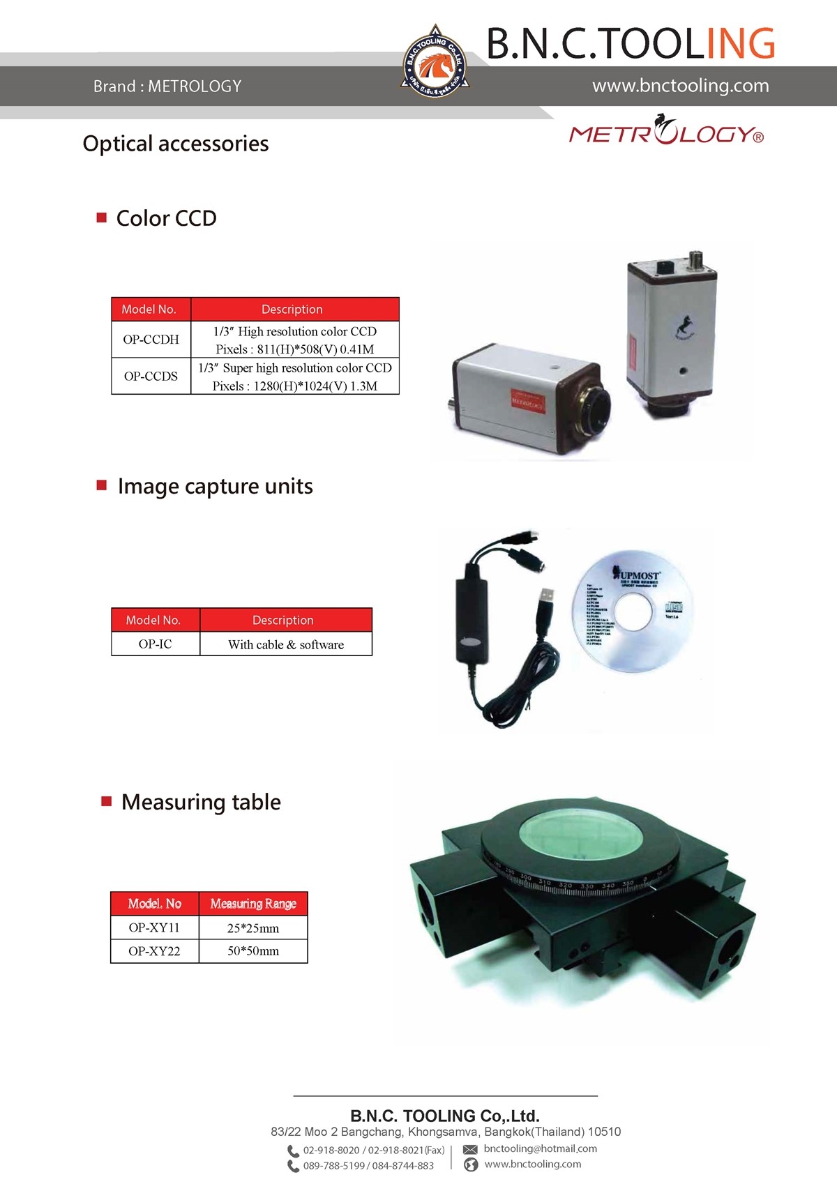 METROLOGY,Optical accessories Image capture units,OP-IC