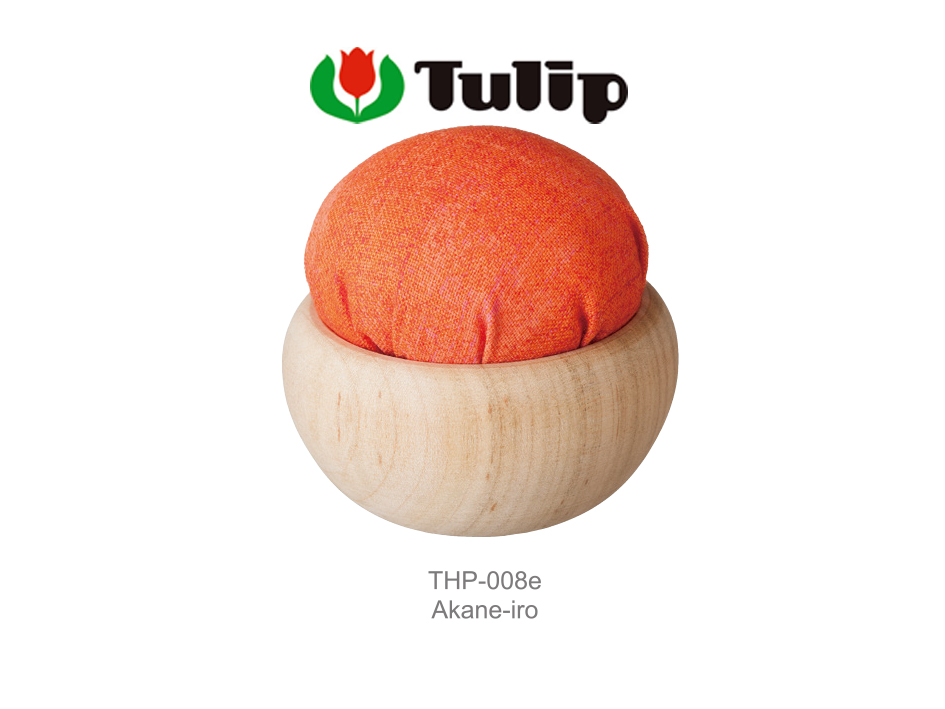 หมอนปักเข็มหมุด Tulip Akane-iro3 THP008e สีส้มแสด