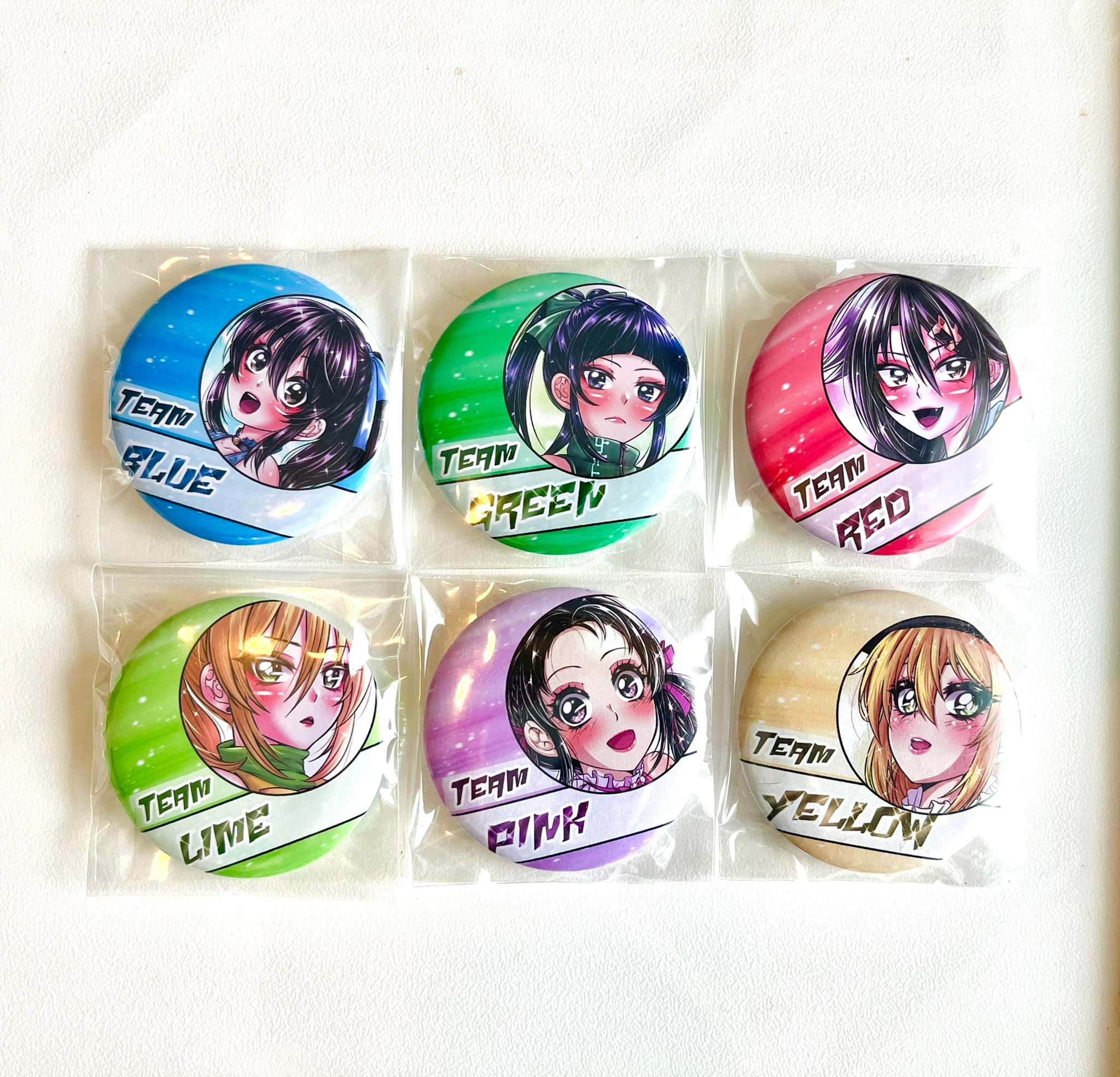 เซ็ตเข็มกลัดกีฬาสี(6ชิ้น)