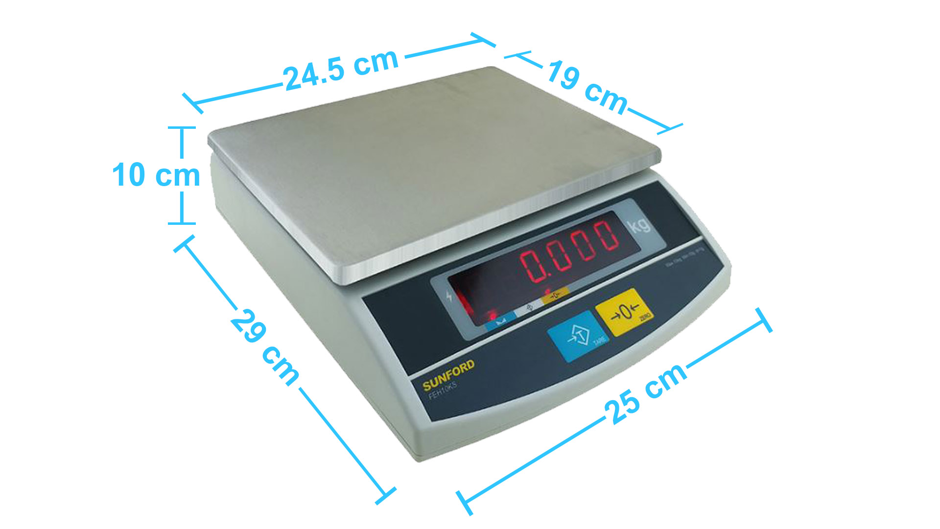 เครื่องชั่งน้ำหนัก ระบบดิจิตอล SUNFORD FEH10KS (10kg/1g)