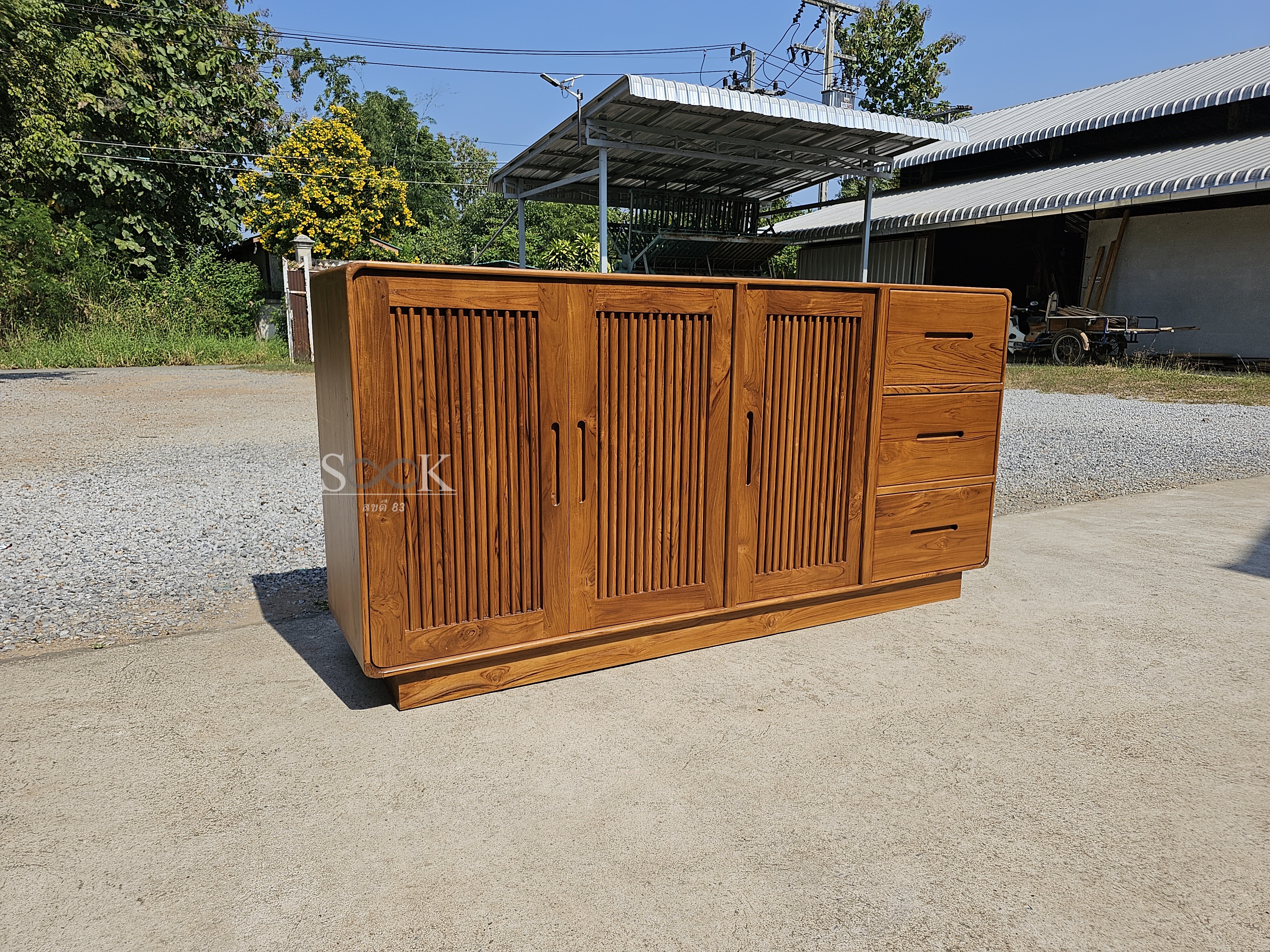 ตู้ไซด์บอร์ดเก็บของวางทีวี