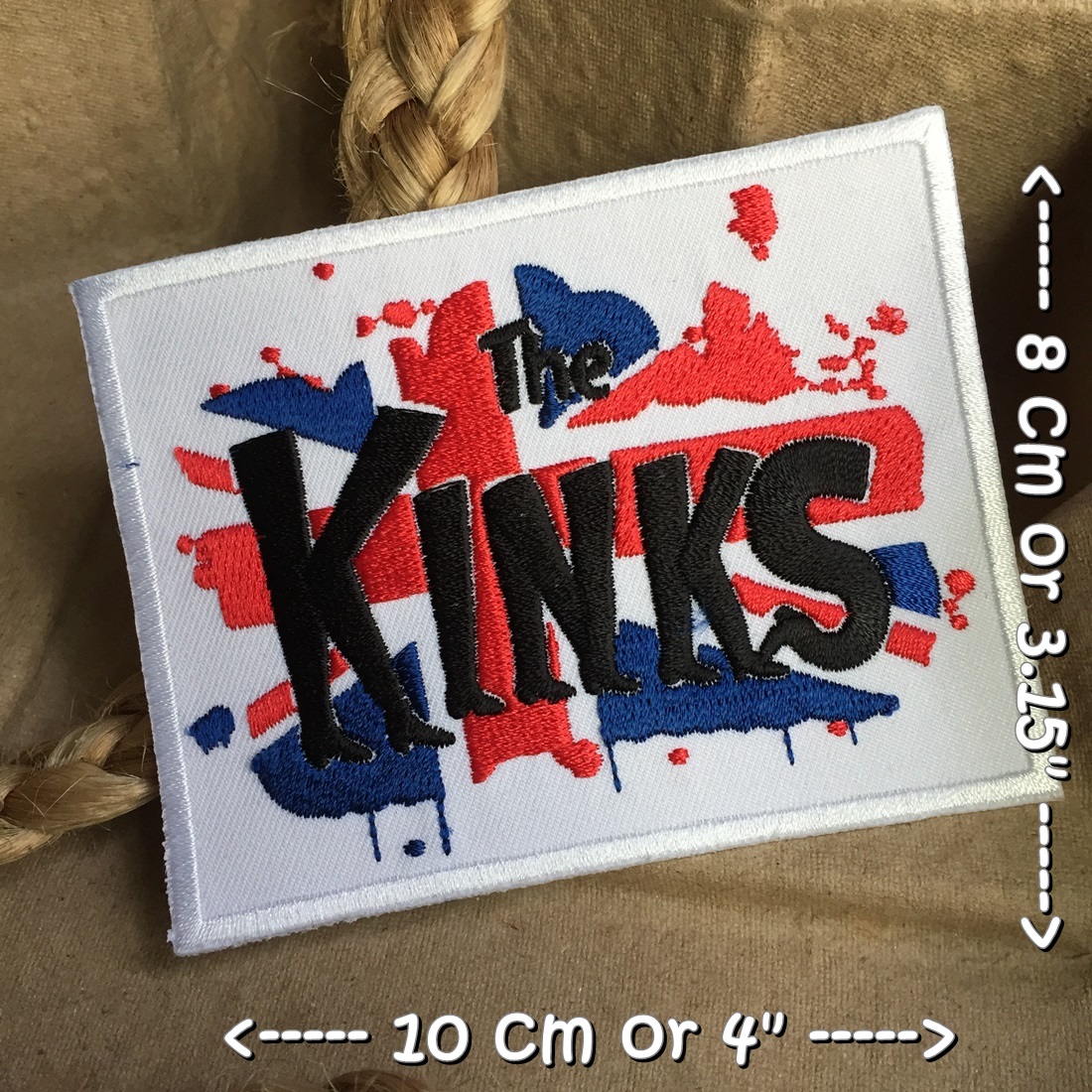 The Kinks วงดนตรี ร็อค เฮฟวี่เมทัล พังค์ ตัวรีดแบบปัก อาร์มปัก ตัวรีดติดเสื้อ ตัวรีด ติดกระเป๋า ติดหมวก ติดแจ๊คเก็ต Rock Iron on Embroidered Patch