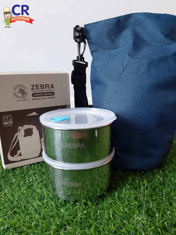 Zebra ชุดกล่องถนอมอาหารแอร์ไทด์ II พร้อมกระเป๋า ตราหัวม้าลาย